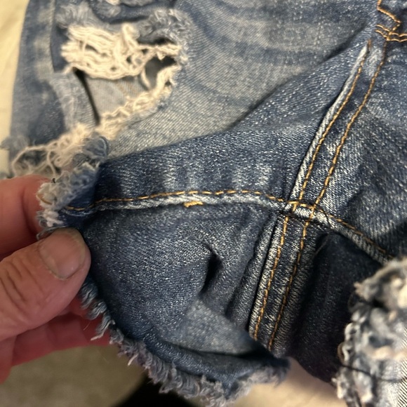Rue21 Ripped Blue Jean Shorts - Picture 3 of 5